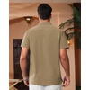 image:imageAlimens amp Gentle Mens Cuban Guayabera Shirts Short Sleeve Button Down Shirts for Men Summer Beach WeddingDark Khaki