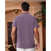 image:imageAlimens amp Gentle Mens Cuban Guayabera Shirts Short Sleeve Button Down Shirts for Men Summer Beach WeddingDark Purple