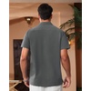 image:imageAlimens amp Gentle Mens Cuban Guayabera Shirts Short Sleeve Button Down Shirts for Men Summer Beach WeddingDeep Grey