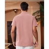 image:imageAlimens amp Gentle Mens Cuban Guayabera Shirts Short Sleeve Button Down Shirts for Men Summer Beach WeddingDeep Pink