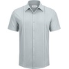 image:imageAlimens amp Gentle Mens Cuban Guayabera Shirts Short Sleeve Button Down Shirts for Men Summer Beach WeddingLight Grey