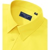 image:imageAlimens amp Gentle Mens Dress Shirt Regular Fit Stretch Stain Shield Long Sleeve Solid Business Wedding Button Down ShirtsBright Yellow