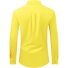 image:imageAlimens amp Gentle Mens Dress Shirt Regular Fit Stretch Stain Shield Long Sleeve Solid Business Wedding Button Down ShirtsBright Yellow