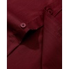image:imageAlimens amp Gentle Mens Dress Shirt Regular Fit Stretch Stain Shield Long Sleeve Solid Business Wedding Button Down ShirtsBurgundy  Red