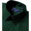 image:imageAlimens amp Gentle Mens Dress Shirt Regular Fit Stretch Stain Shield Long Sleeve Solid Business Wedding Button Down ShirtsDark Green