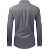 image:imageAlimens amp Gentle Mens Dress Shirt Regular Fit Stretch Stain Shield Long Sleeve Solid Business Wedding Button Down ShirtsDark Grey