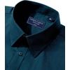 image:imageAlimens amp Gentle Mens Dress Shirt Regular Fit Stretch Stain Shield Long Sleeve Solid Business Wedding Button Down ShirtsDeep Sea