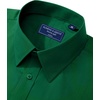 image:imageAlimens amp Gentle Mens Dress Shirt Regular Fit Stretch Stain Shield Long Sleeve Solid Business Wedding Button Down ShirtsGreen
