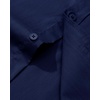 image:imageAlimens amp Gentle Mens Dress Shirt Regular Fit Stretch Stain Shield Long Sleeve Solid Business Wedding Button Down ShirtsNavy  Blue