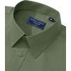 image:imageAlimens amp Gentle Mens Dress Shirt Regular Fit Stretch Stain Shield Long Sleeve Solid Business Wedding Button Down ShirtsOlive Green