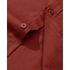image:imageAlimens amp Gentle Mens Dress Shirt Regular Fit Stretch Stain Shield Long Sleeve Solid Business Wedding Button Down ShirtsPersimmon Red