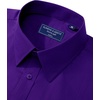 image:imageAlimens amp Gentle Mens Dress Shirt Regular Fit Stretch Stain Shield Long Sleeve Solid Business Wedding Button Down ShirtsPurple