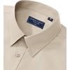 image:imageAlimens amp Gentle Mens Dress Shirt Regular Fit Stretch Stain Shield Long Sleeve Solid Business Wedding Button Down ShirtsTan
