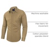 image:imageAlimens amp Gentle Mens Dress Shirts Long Sleeve WrinkleFree Stretch Shirts Solid Formal Button Down Shirt with PocketKhaki