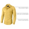 image:imageAlimens amp Gentle Mens Dress Shirts Long Sleeve WrinkleFree Stretch Shirts Solid Formal Button Down Shirt with PocketYellow