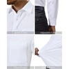 image:imageAlimens amp Gentle Mens Dress Shirts Solid Long Sleeve Stretch Casual Wedding Formal Business Button Down Shirts