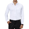image:imageAlimens amp Gentle Mens Dress Shirts Stretch Long Sleeve Collared Casual Solid Wedding Business Wedding Button Down Shirts