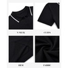 image:imageAlimens amp Gentle Mens Knitted Polo Shirts V Neck Collared Shirts for GolfBlack