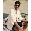 image:imageAlimens amp Gentle Mens Linen Textured Shirt Long Sleeve Summer Beach TopsBeige
