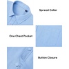 image:imageAlimens amp Gentle Mens Linen Textured Shirt Long Sleeve Summer Beach TopsBlue