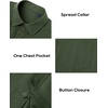 image:imageAlimens amp Gentle Mens Linen Textured Shirt Long Sleeve Summer Beach TopsGreen