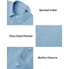 image:imageAlimens amp Gentle Mens Linen Textured Shirt Long Sleeve Summer Beach TopsGrey Blue