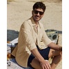 image:imageAlimens amp Gentle Mens Linen Textured Shirt Long Sleeve Summer Beach TopsKhaki