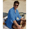image:imageAlimens amp Gentle Mens Linen Textured Shirt Long Sleeve Summer Beach TopsRoyal Blue