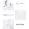 image:imageAlimens amp Gentle Mens Linen Textured Shirt Long Sleeve Summer Beach TopsWhite