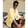 image:imageAlimens amp Gentle Mens Linen Textured Shirt Long Sleeve Summer Beach TopsYellow