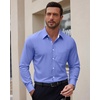 image:imageAlimens amp Gentle Mens Oxford Shirt Long Sleeve Button Down Shirt Casual Stretch Dress Shirt with Pocket