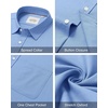 image:imageAlimens amp Gentle Mens Oxford Shirt Stretch Long Sleeve Button Down ShirtsBlue