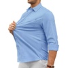 image:imageAlimens amp Gentle Mens Oxford Shirt Stretch Long Sleeve Button Down ShirtsBlue