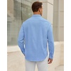 image:imageAlimens amp Gentle Mens Oxford Shirt Stretch Long Sleeve Button Down ShirtsBlue