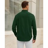 image:imageAlimens amp Gentle Mens Oxford Shirt Stretch Long Sleeve Button Down ShirtsDark Green