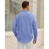 image:imageAlimens amp Gentle Mens Oxford Shirt Stretch Long Sleeve Button Down ShirtsDenim Blue