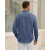 image:imageAlimens amp Gentle Mens Oxford Shirt Stretch Long Sleeve Button Down ShirtsDusty Blue