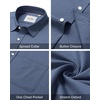 image:imageAlimens amp Gentle Mens Oxford Shirt Stretch Long Sleeve Button Down ShirtsDusty Blue