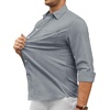 image:imageAlimens amp Gentle Mens Oxford Shirt Stretch Long Sleeve Button Down ShirtsGrey