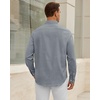 image:imageAlimens amp Gentle Mens Oxford Shirt Stretch Long Sleeve Button Down ShirtsGrey