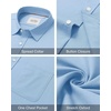 image:imageAlimens amp Gentle Mens Oxford Shirt Stretch Long Sleeve Button Down ShirtsLight Blue