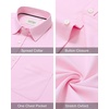 image:imageAlimens amp Gentle Mens Oxford Shirt Stretch Long Sleeve Button Down ShirtsLight Pink