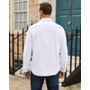 image:imageAlimens amp Gentle Mens Oxford Shirt Stretch Long Sleeve Button Down ShirtsWhite