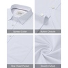 image:imageAlimens amp Gentle Mens Oxford Shirt Stretch Long Sleeve Button Down ShirtsWhite
