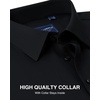 image:imageAlimens amp Gentle Mens Premium Dress Shirts  Mulberry Silk Modal Performance Wrinkle Free Button Down ShirtBlack