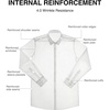 image:imageAlimens amp Gentle Mens Premium Dress Shirts  Mulberry Silk Modal Performance Wrinkle Free Button Down ShirtBlue