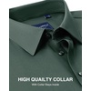 image:imageAlimens amp Gentle Mens Premium Dress Shirts  Mulberry Silk Modal Performance Wrinkle Free Button Down ShirtGreen