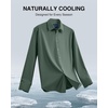 image:imageAlimens amp Gentle Mens Premium Dress Shirts  Mulberry Silk Modal Performance Wrinkle Free Button Down ShirtGreen