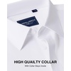 image:imageAlimens amp Gentle Mens Premium Dress Shirts  Mulberry Silk Modal Performance Wrinkle Free Button Down ShirtWhite