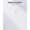 image:imageAlimens amp Gentle Mens Premium Dress Shirts  Mulberry Silk Modal Performance Wrinkle Free Button Down ShirtWhite